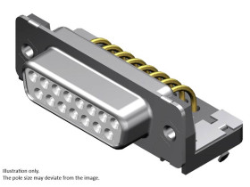 Molex 1731091919 Złącze D-Sub Ilość styków: 9 piny lutownicze 1 szt.