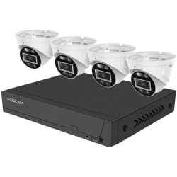 Foscam FNA108E-T4-2T CCTV Set 8-Channel 4K POE with 4 Cameras