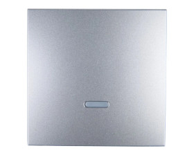 Simon 54 Klawisz pojedynczy do łącznika z podświetleniem srebrny mat DKW1L/43