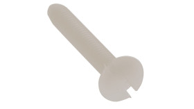 Śruby maszynowe M2.5 łeb z łbem stożkowym Nylon długość 16.0mm skok 0.45mm