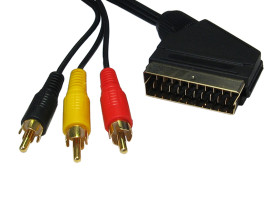 Kabel SCART długość 1.5m Czarny RS PRO CE, REACH, RoHS, UKCA