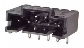 Listwa stykowa PCB 5-pinowe AMPMODU MTE raster: 2.54 mm Kąt prosty 1-rzędowe TE Connectivity Otwór przelotowy 40 V W