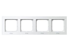 SONATA STANDARD Ramka 4 poczwórna do łączników IP44 biały mat RH-4R/75 OSPEL