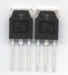 2SA2510+2SC2510 (2STA2510+2STC2510) 25A 100V TO-3P KOMPLET TRANZYSTORÓW