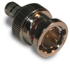 BNC plug 75 Ω, RG-59, Belden 8281, Beldem9141, Belden 9231, Belden 88281, crimp connection, straight, 112507