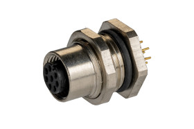 Złącze wielostykowe przemysłowe 8-pinowe M12 Montaż tylny Gniazdo RS PRO