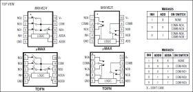 MAX4525 Low Voltage, Single-Supply, DPDT Switch