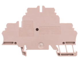 Złączka szynowa 2-piętrowa 4-przewodowa sprężynowa 2,5mm2 beżowa Ex ZDK 2.5 1674300000