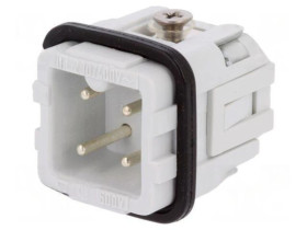 Złącze HDC wkładka stykowa męskie 10A 230V -PIN 4 3+PE C14610A0030024