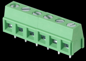 CTB0509/6 Solderable screw terminal - 6-pole, RM 5.08 mm, 90°