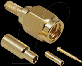 0417000 SSMA plug, crimp type, RG 174-U