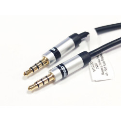 kabel Jack 3.5 4 polowy TRRS wtyk - wtyk 1,5m VITALCO