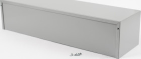 Aluminum enclosure, (L x W x H) 432 x 127 x 102 mm, gray (RAL 7046), IP32, 1411Z