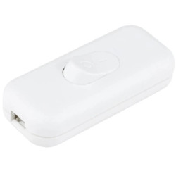 Łącznik przelotowy kołyskowy na kabel KLIK 1-biegunowy 2,5A 250 V biały 09046