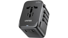 Unitek P1122abk01 Ładowarka Podróżna Eu/Us/Uk/Aus Pd 65 W