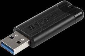 49316 USB3.0 Stick 16GB Verbatim PinStripe Schwarz