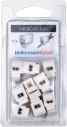 Cable connector, 3 pole, 0.5-2.5 mm², white, 24 A, 148-90058