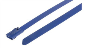 Opaska Kablowa 125Mm 4.6 Mm Stal Nierdzewna Z Powłoką Poliestrową 100 Sztuk...