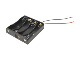 Koszyk na baterie płaski 4xAAA R3