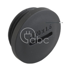 Zatyczka blokująca M16x1.5, syntetyczna, czarna, 8845.17