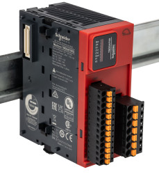 Moduł zabezpieczeń Schneider Electric Moduł zabezpieczeń Modicon TM Przekaźnik TM2xx PLC TM3SAF5RG 42,9 x 84,6 x 90 mm