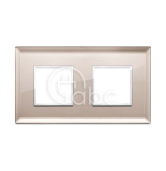 Ramka ozdobna Eikon Evo, 2+2M, Bronze Mirror, 21643.75