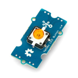 Grove - przycisk Push Button z podświetleniem - żółty