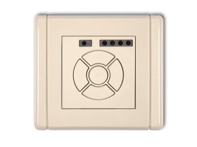 FLEXI Elektroniczny sterownik roletowy (sterowanie lokalne i pilotem sterowanie strefą dodatkowy przycisk) beżowy 1FSR-3A KARLIK