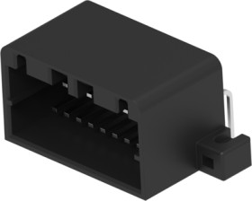 Plug, 20 pole, angled, 2 rows, black, 175975-2