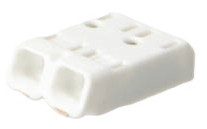 SMD terminal, 2 pole, pitch 4 mm, straight, white, SMDFLAT 345/ 2 WS