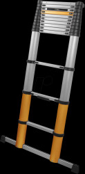 7063088 Telescopic ladder GIRAFFE AIR 3.81 m, with soft close and anti-s