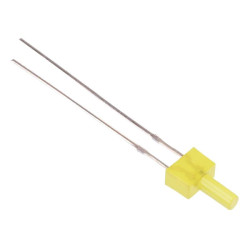 Yellow Flashing 2mm Diffused LED 100mcd 90°