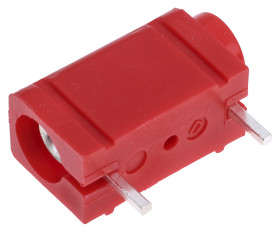 Gniazdo testowe Żeński typ Złącze testowe Czerwony 10A RS PRO rozmiar 4 mm