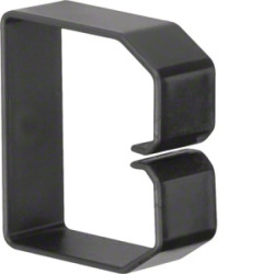 tehalit Klamra do przewodów BA6 60x60mm PCV czarna B600603