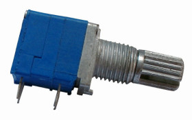 Potencjometr obrotowy 9x11mm B20k liniowy z wyłącznikiem