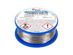 Cyna lutownicza, tinol, Sn60Pb40/SW26 1.2mm 100g