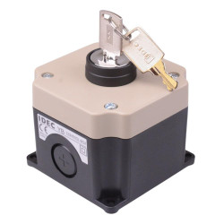 IDEC 22mm 2 Position Maintained Key Switch Control Station 1NO-1NC IP65