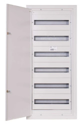 Rozdzielnica modułowa 6x18 podtynkowa IP31 z zamkiem RAL 9003 RPSM 108 Z (6X18) P108-6-18-20