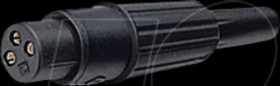 CP3003 XLR female cable connector, 3 pin