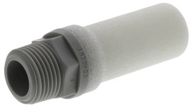 Tłumik hałasu , R 3/8 męskie Gwintowany 3/8 in Żywica SMC