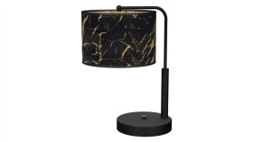 Lampka Stołowa Senso Black/Gold 1Xe27 Mlp7299 Milagro