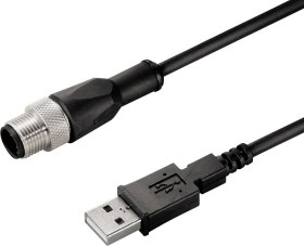 Weidmüller 2556580000 Konfekcjonowane złącze danych czujnika/aktuatora SAIL-M12G-USB-1.0U, piny: 4, 1.00 m, 1 szt.