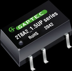 2T8A2_0505S1.5UP DC/DC converter, 2 W, 5.5 V, 400 mA, SMD