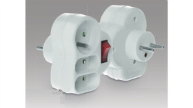 Rozgałęźnik Wtyczkowy Z Wyłącznikiem 1-Gniazdo Z/U + 2X Euro Biały R-12Ws