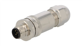 Złącze Okrągłe M12 Męskie Proste Ekranowane 5Pin 60V Pg7 T4111411051-000