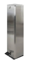 Stacja do dezynfekcji rąk - wykonana ze stali nierdzewnej - sterowanie nożne STA-DEZ-001