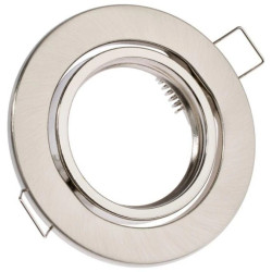 Oprawa Podtynkowa Ruchoma Okrągła AURELI Satyna Blacha MR16 GU10