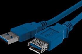 USB3SEXT1M USB 3.0 Cable, A Male to A Female, 1 m