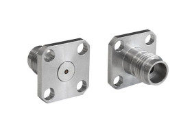 Złącze koncentryczne Montaż na kołnierzu Męski/żeński typ złącza Złącze koncentryczne w okrągłej obudowie Podnośnik