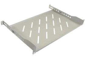 Półka regulowana 19cali 1U głębokość 280mm V RAL7035